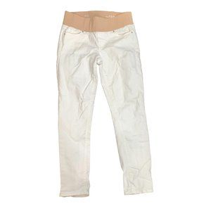 Gap Always Skinny Womens Maternity 1960 White Jeans Size 10 Cotton Blend Stretch